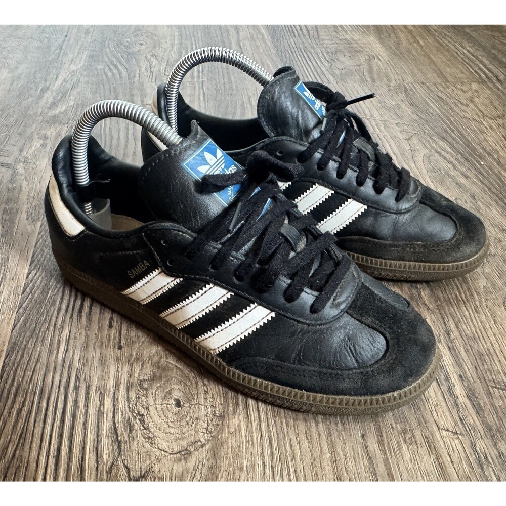 Adidas Originals Samba OG J Black White Gum Athletic Youth Shoes IE3676 Sz 5.5